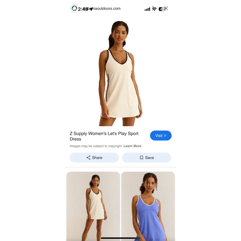 Women's Z Supply Sandstone Let's Play Sport Dress M